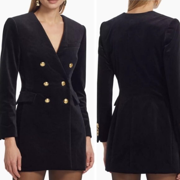 A.L.C Chelsea Velvet Blazer Dress - Picture 5 of 7
